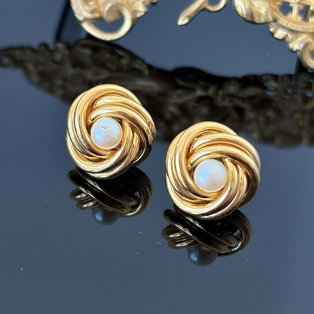 Złote oryginalne kolczyki z kolekcji Pierre Lang